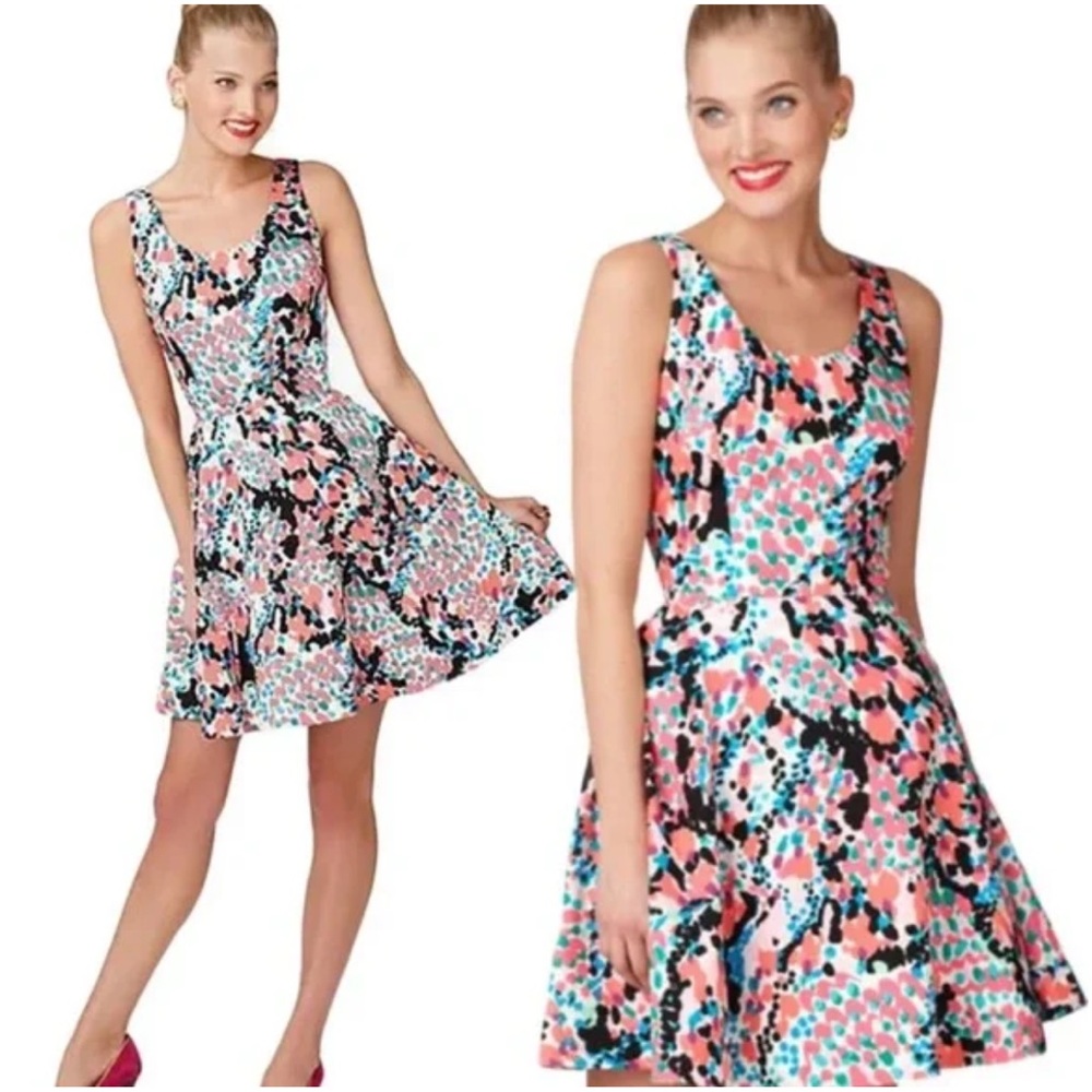 M2 Lilly Pulitzer Gosling Cameo White Sweet Nothings Sleeveless Flare Dress